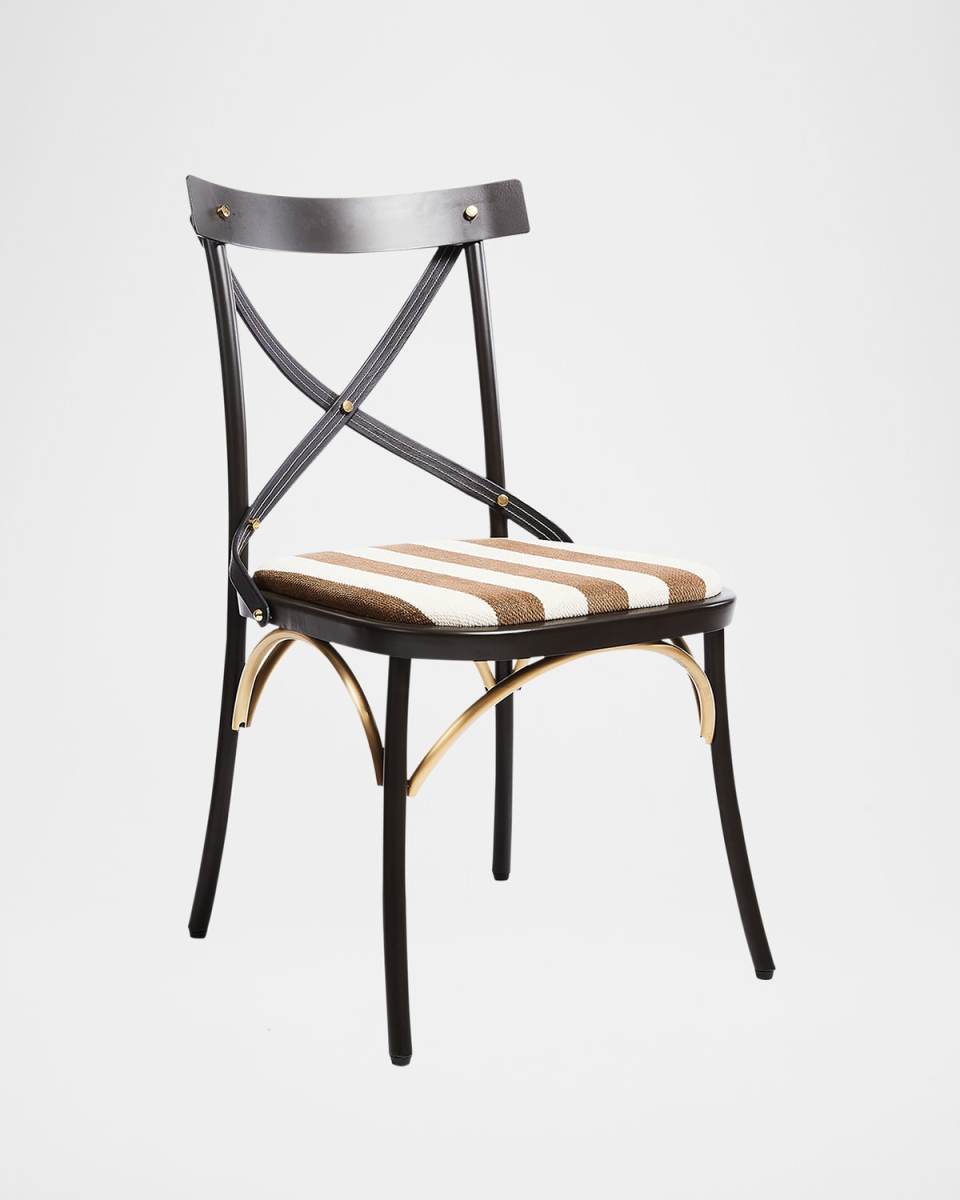 Flatiron Brown Stripe Dining Chair